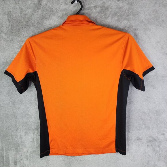 Mens Nike Dri-Fit Orange & Black Polo Shirt OSU Oklahoma State Short Sleeve M - Picture 9 of 12